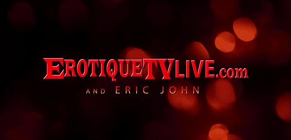  EROTIQUE TV - Sarah Vandella Gags On ERIC JOHN&039;s Cock Live